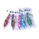 HENGJIA MI113 11.5cm 15.7g Sea Fishing Crank Lure Swing With Feather Hook(A)