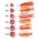 HENGJIA Bearded Guy Lead Sinker Big Head Lead Bait Sea Fishing Hook, Specification: 60G(4)