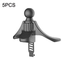 5PCS P-0028 Mobile Phone Bracket Hook Car Round Air Outlet Bracket Folder Clip(17mm Ball Head)