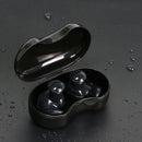 10 Sets Swimming Waterproof Spiral Silicone Earplugs(Black)