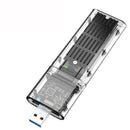 M.2 To USB 3.0 SSD Adapter For PCIE NGFF M / B Key SSD Disk Box, Color: Black