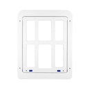 34cmx 44cm Pet Plaid Door For Screen Window Door Hole With Automatic Closure Lockable(White)