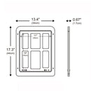 34cmx 44cm Pet Plaid Door For Screen Window Door Hole With Automatic Closure Lockable(White)