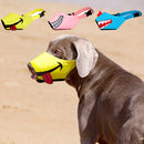 Cartoon Dog Mouth Cover Anti-Bite Nylon Dog Mask, Size: L(Yellow)