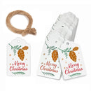 5 Packs Christmas Kraft Paper Tag Gift Wrap Card Set(L-30)