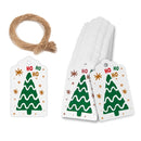 5 Packs Christmas Kraft Paper Tag Gift Wrap Card Set(L-31)