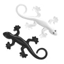 Anti-static Gecko 3D Stereo Car Sticker Decorative Stickers(White)