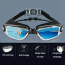 HAIZID HD Anti-fog Waterproof Myopia Swimming Goggles, Color: Myopia 800 Degrees