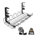 Under Desk Cable Management Tray Carbon Steel Cable Organizer Cable Storage Rack