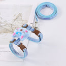 2 PCS Comfortable Adjustable Anti-Escape Cat Leash, Size: L(Blue)