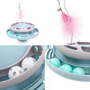 Tumbler Turntable Pet Cat Planet Toy(White Yellow)
