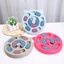 Cat And Dog Feeding Plate Slow Food Bowl Pet Interactive Feeder(Red)