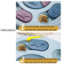 Cat And Dog Feeding Plate Slow Food Bowl Pet Interactive Feeder(Red)