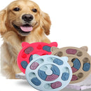 Cat And Dog Feeding Plate Slow Food Bowl Pet Interactive Feeder(Blue)