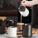 304 Stainless Steel Coffee Pot with Scale, Spec: 350ml (Black Crane Mouth)
