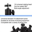 Car General Purpose Vehicle Bracket Suction Cup Fixed Glass Video Shooting Base, Shape: Suction Cup+PTZ+Phone Clip