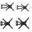 Telescopic Steering Wall Mount TV Rack, Model: CP303 (26-55 inches)