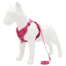 HT-864 Pet Traction Rope Reflective Breathable Dog Chest Strap Vest, Size: M(Rose red)