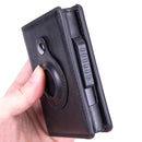 X-80 RFID Anti-theft Brushed Leather Card Holder For AirTag(Coffee)