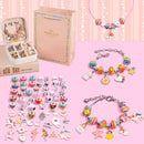 Kids DIY Beaded Bracelet Kids Jewelry Accessories, Color: Sakura Pink With Storage Box