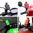 SMNU SM051 Motorcycle Shock Absorption Riding Phone Navigation Bracket(Orange Crooked Mouth)