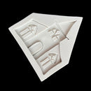 5PCS Castle Musical Silicone Mold Chocolate Fondant Cake Decor, Style:, Specification: Rectangle