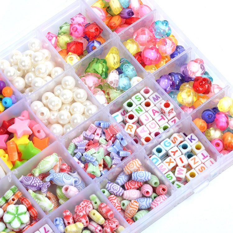 32 Grid Acrylic Beaded Kids DIY Necklace Bracelet Toys Without Box
