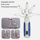 14 In 1 Household Ratchet Head Multifunctional Combination Screwdriver(Blue)