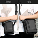 WEIXIER D237 Men Shoulder Bag Minimalist Outdoor Casual Bag, Color: Double Pull Black Small