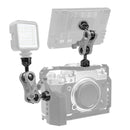 2.5cm Ball Head Clip for Action Camera Underwater Video Camera Light Diving Joint(Black)