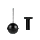 Ball Head Adapter Adjustable Screw Fixed Mount Camera Underwater Diving Photography Lights Bracket(1/4 Inch Black)