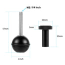 Ball Head Adapter Adjustable Screw Fixed Mount Camera Underwater Diving Photography Lights Bracket(1/4 Inch Black)