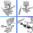 Ball Head Adapter Adjustable Screw Fixed Mount Camera Underwater Diving Photography Lights Bracket(1/4 Inch Black)