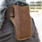 EASYONLY ZPYB018 Leather Outdoor Sports Phone Pocket With Cover(Coffee)