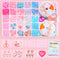 25 Grid Acrylic Beaded Kids DIY Necklace Bracelet Toys(Candy Bunny)