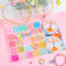 25 Grid Acrylic Beaded Kids DIY Necklace Bracelet Toys(Lattice Girl)