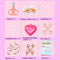 25 Grid Acrylic Beaded Kids DIY Necklace Bracelet Toys(Lattice Girl)