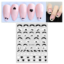 10 PCS TZ0326 Heart Nail Art Waterproof Sticker with Adhesive(1919)