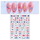10 PCS TZ0326 Heart Nail Art Waterproof Sticker with Adhesive(1920)