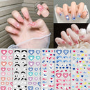 10 PCS TZ0326 Heart Nail Art Waterproof Sticker with Adhesive(1920)