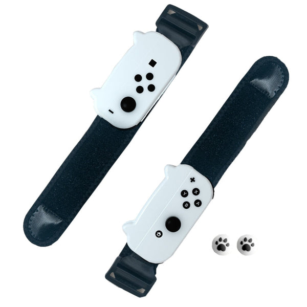 Dancing Wrist Bracelet Game Handle Strap For Switch JOY-CON(White 29cm)