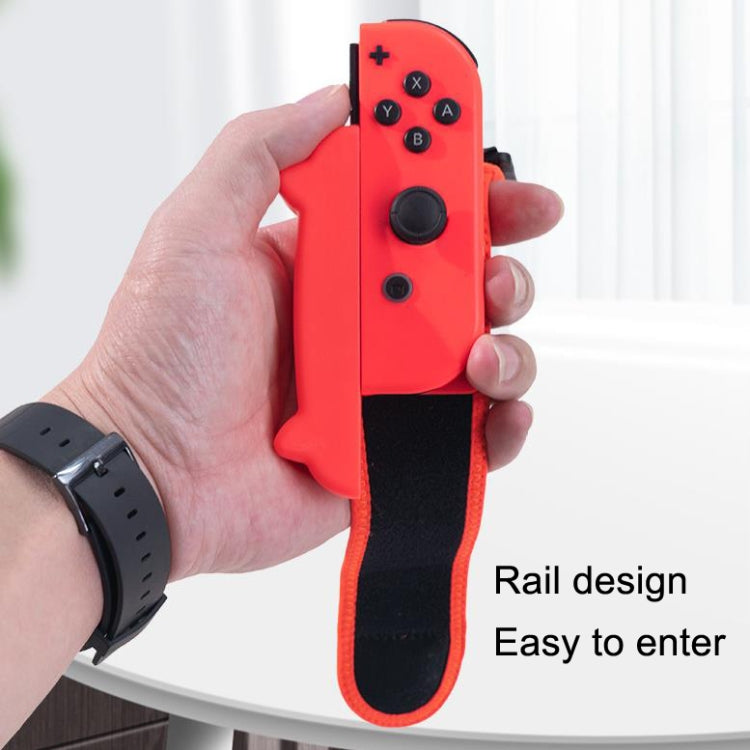 Dancing Wrist Bracelet Game Handle Strap For Switch JOY-CON(Pink Blue Long and Short)
