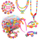 About 550pcs/box Beads Children Educational Toys DIY Handmade Beads(Boxed Red)