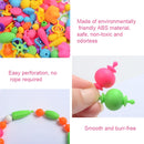 About 550pcs/box Beads Children Educational Toys DIY Handmade Beads(Boxed Red)
