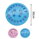 Dog & Cat Relieve Boredom Interactive Toy Puzzle Slow Food Plate, Specification: 30x30cm(Pink)
