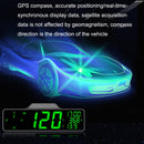 8.0 Inch Screen Car HUD Car Head-up Display Compass Multifunction GPS Speedometer