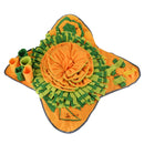 Pet Smell Pad Dog Vent Interactive Toys Slow Food Trainer(Yellow Green)