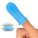 5 PCS Pet Silicone Teeth Scaffolding Oral Cleaning Toothbrush(Blue)