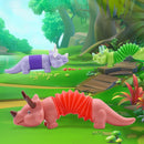 5 PCS Deformation And Stretching Dinosaur Student Decompression Toy(Purple)