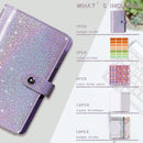 A6 Gypsophila Loose-leaf Bookkeeping Notebook Cash Budget Hand Book(Silver White)